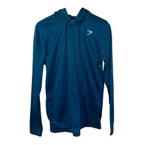 Gymshark womens Teal Hooded Long Sleeve Sweatshirt M